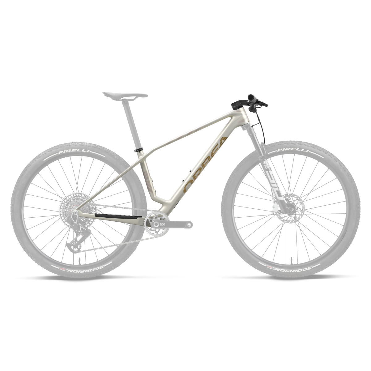 Cuadro Orbea Alma Carbon Golden White - Titan Gold (Matt)