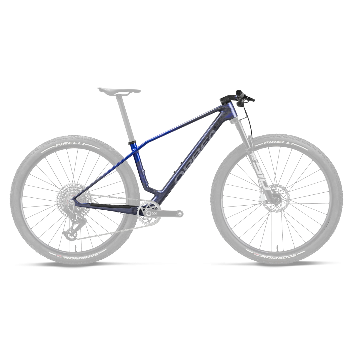 Cadre Orbea Alma Carbon Noctiluca Carbon View - Cobalt Blue (Brillant)
