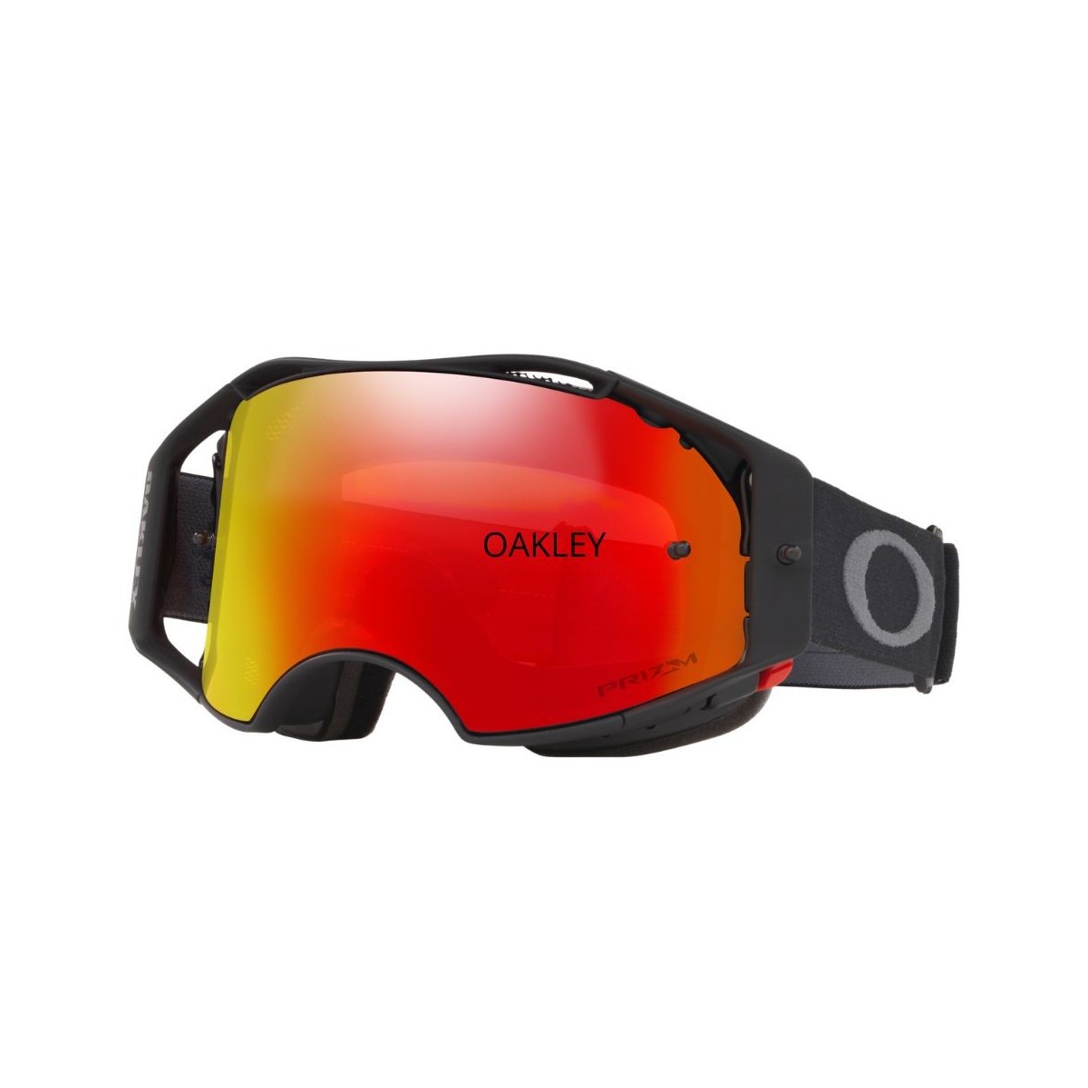 Máscara Oakley Airbrake MTB Lentes prizm mx torch iridium/Montura black gunmetal