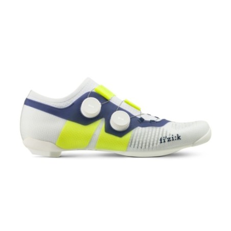 Chaussures Fizik Vega Carbone Jaune Fluo-Blanc
