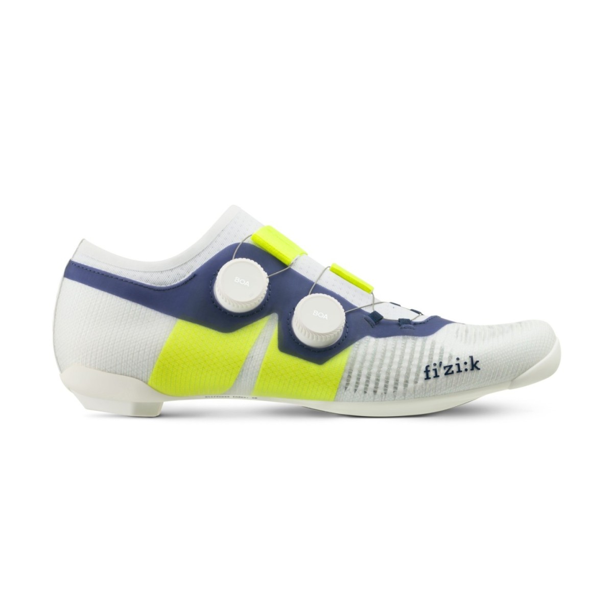 Zapatillas Fizik Vega Carbono Amarillo Flúo-Blanco