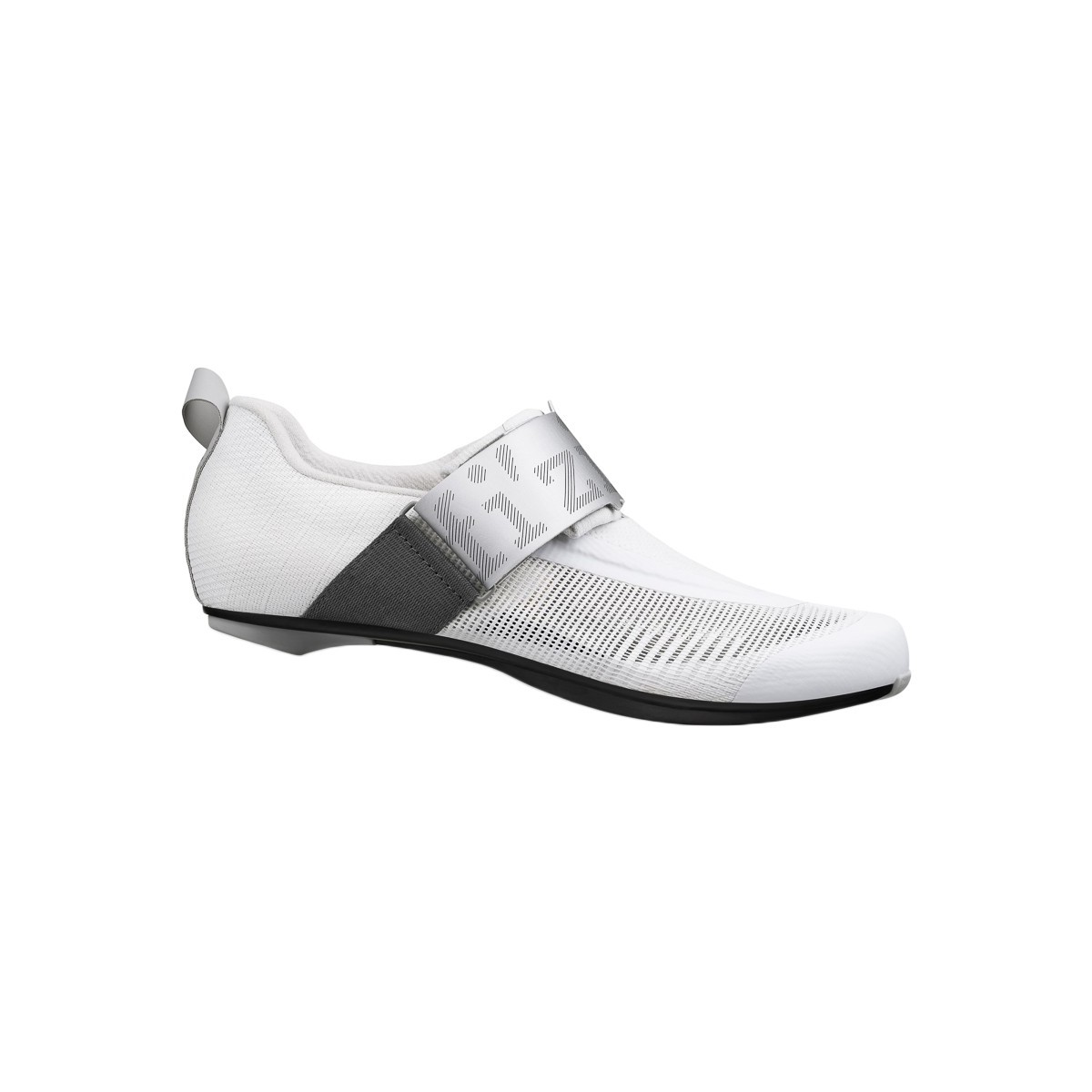 Chaussures Fizik Transiro Hydra Aeroweave Carbone Blanc-Argent