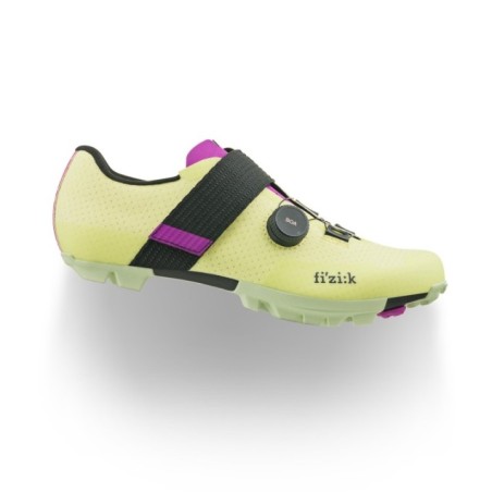 Chaussures Fizik Vento Ferox Carbon Citron Vert-Violet