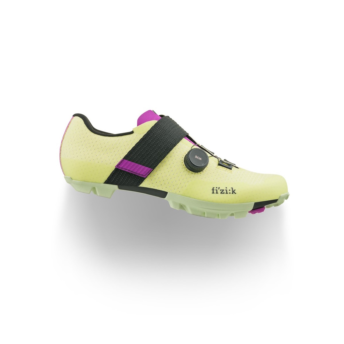 Chaussures Fizik Vento Ferox Carbon Citron Vert-Violet