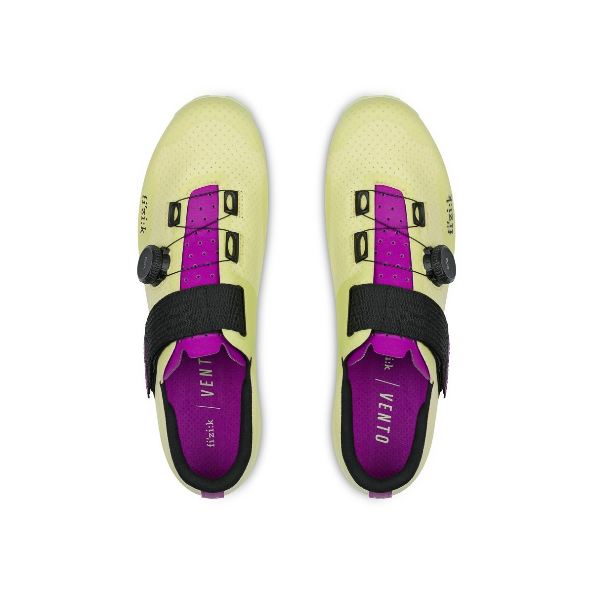 Chaussures Fizik Vento Ferox Carbon Citron Vert-Violet
