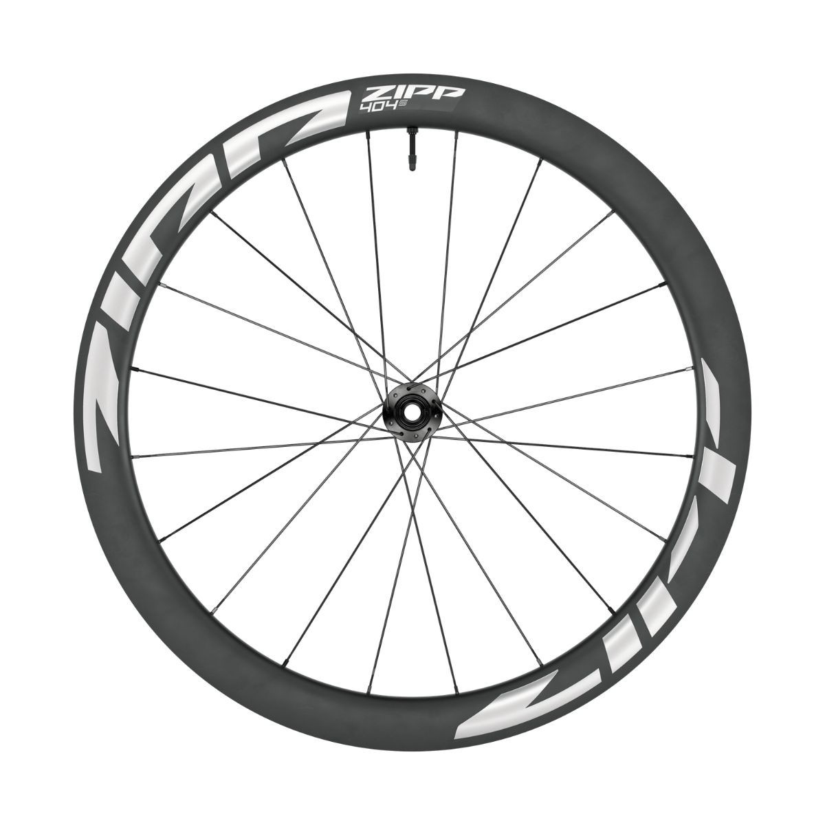 Roue avant Zipp 404 S Tubeless Disc CL adhésive, blanche