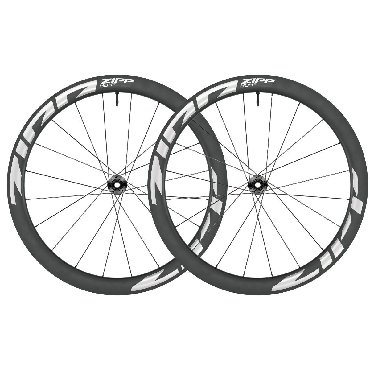 Jeu de roues Zipp 404 S Tubeless Disc CL Shimano HG, autocollant blanc