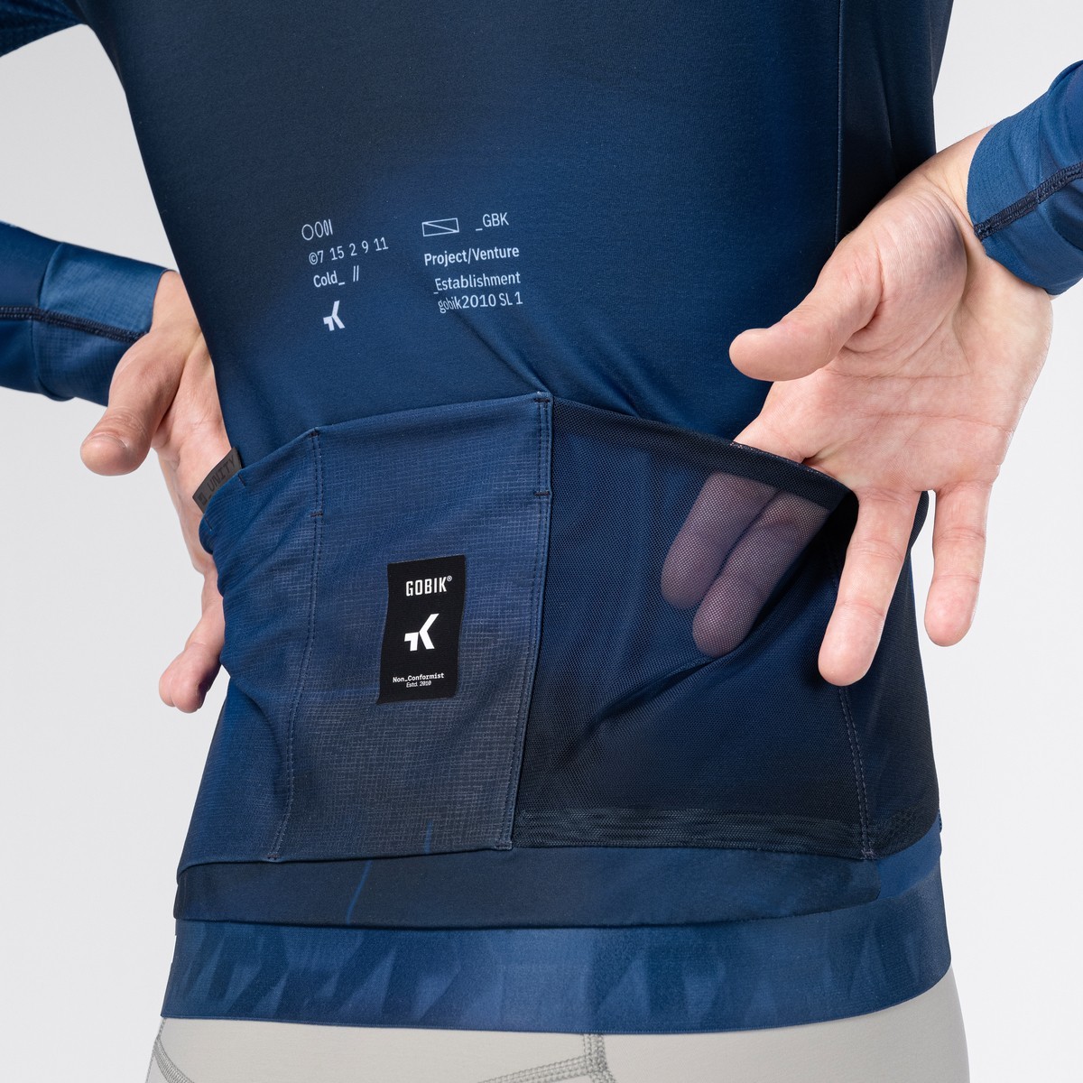 Maillot Homme Manches Longues Gobik Hyder Royal | Terrabike