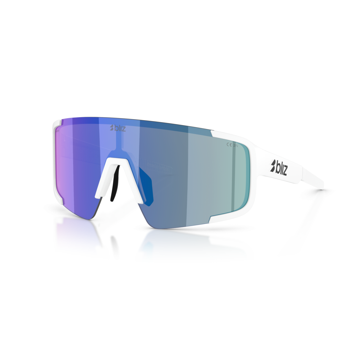 Gafas Bliz P003 Blanco Mate/Ahumado Azul Multicolor