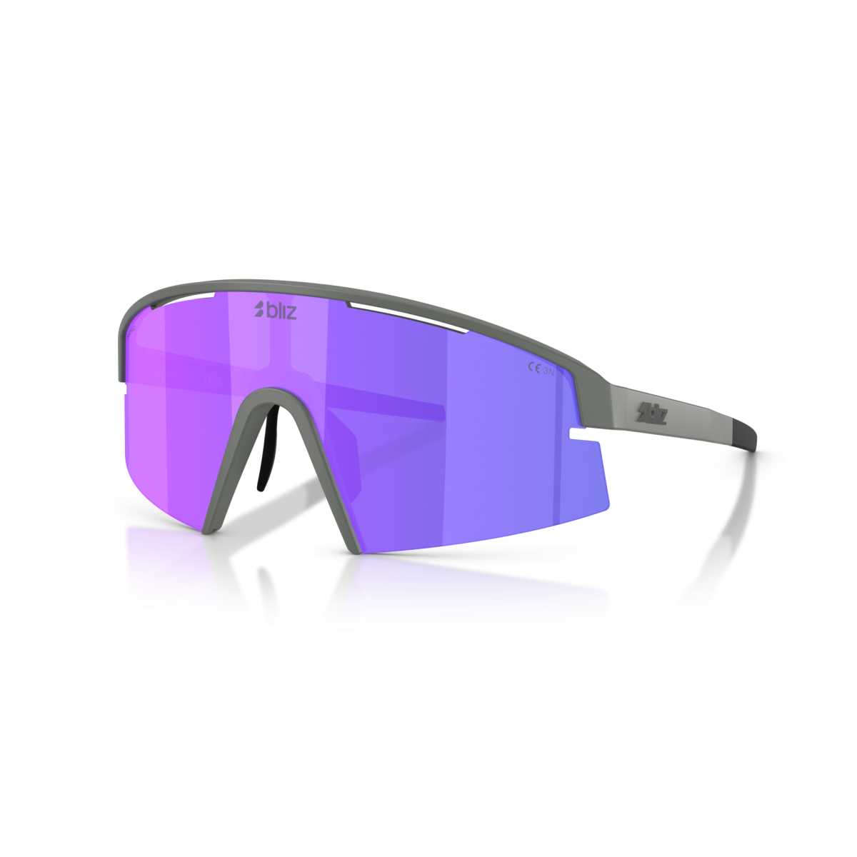 Lunettes Bliz P006 XL Gris mat/Fumée Violet Multicolore