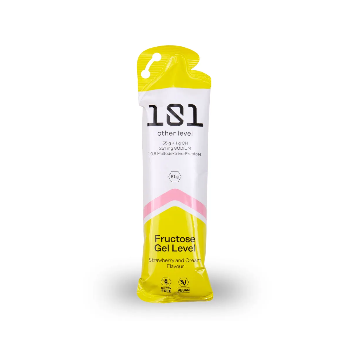Gel Energético 101 Other Level Fructose Gel Level Fresa y Nata 81 g