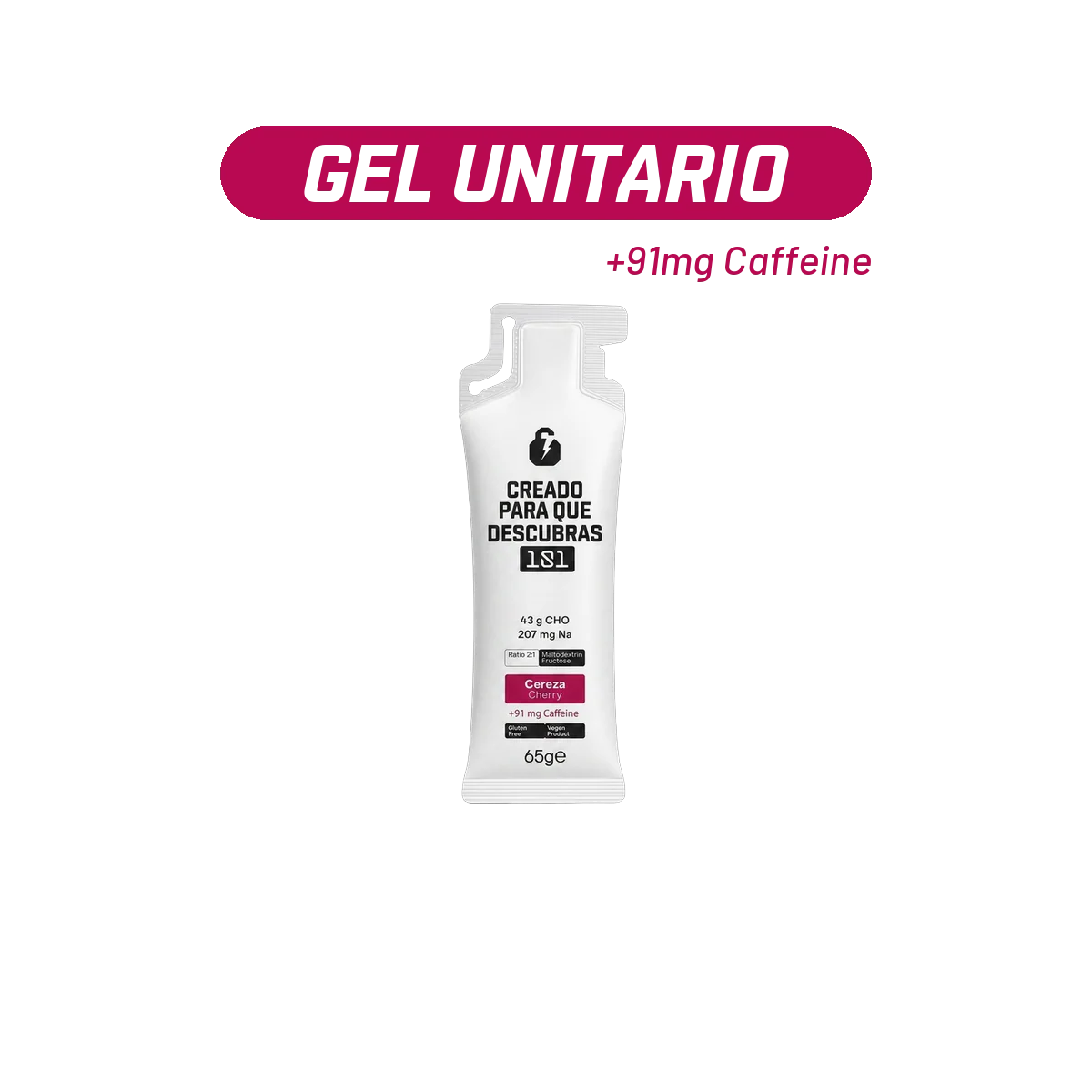 Gel Energético 101 Other Level Unlock Cherry con Cafeína 65 g