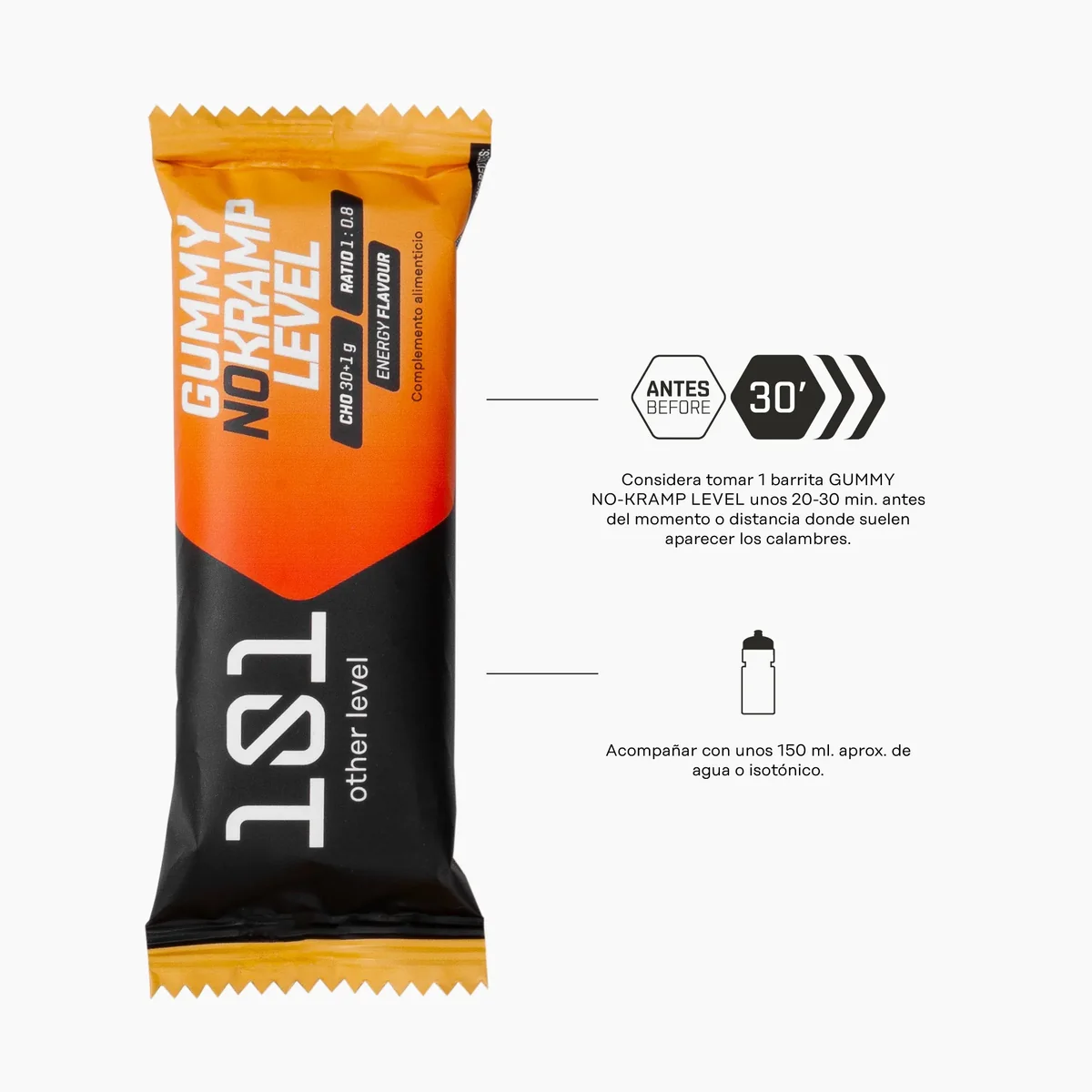 Barrita Gummy Anticalambres 101 Other Level Gummy No-Kramp Level Energy 41 g | Terrabike