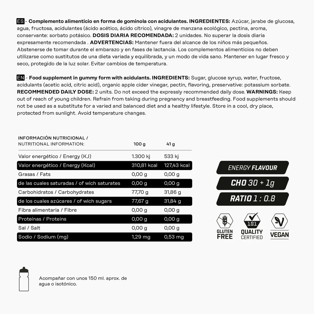 Barrita Gummy Anticalambres 101 Other Level Gummy No-Kramp Level Energy 41 g | Terrabike